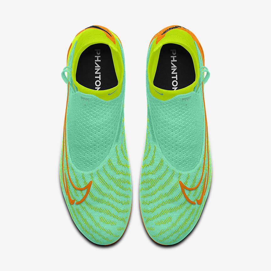 Giày Nike Gripknit Phantom GX Elite Dynamic Fit Ag By You Nữ Xanh Vàng 